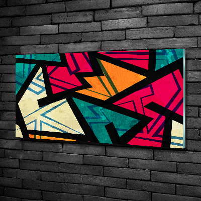 Glass art print Geometric background