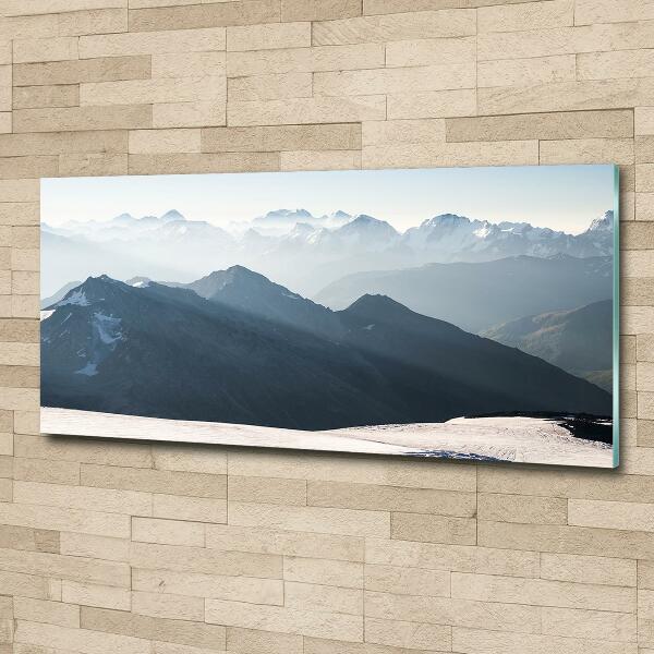 Photo printed on glass Mountain peaks