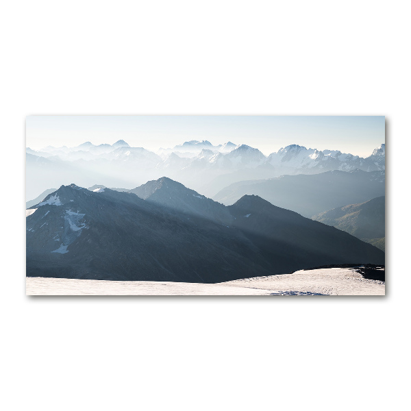 Photo printed on glass Mountain peaks