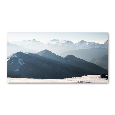 Photo printed on glass Mountain peaks