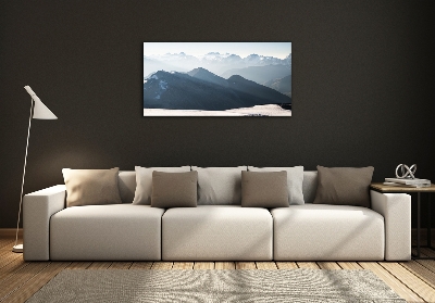 Photo printed on glass Mountain peaks