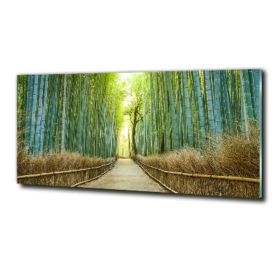 Glass picture wall art Bamboo forest