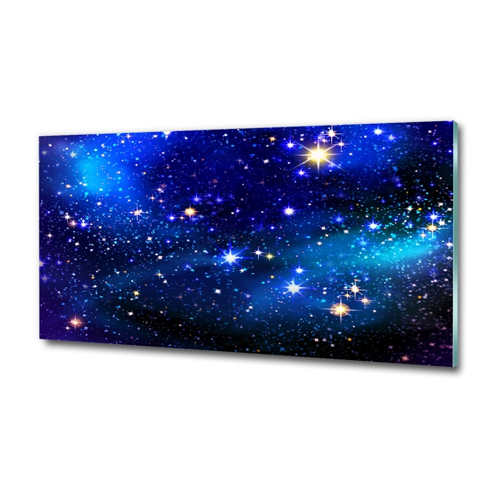 Glass art print Starry sky