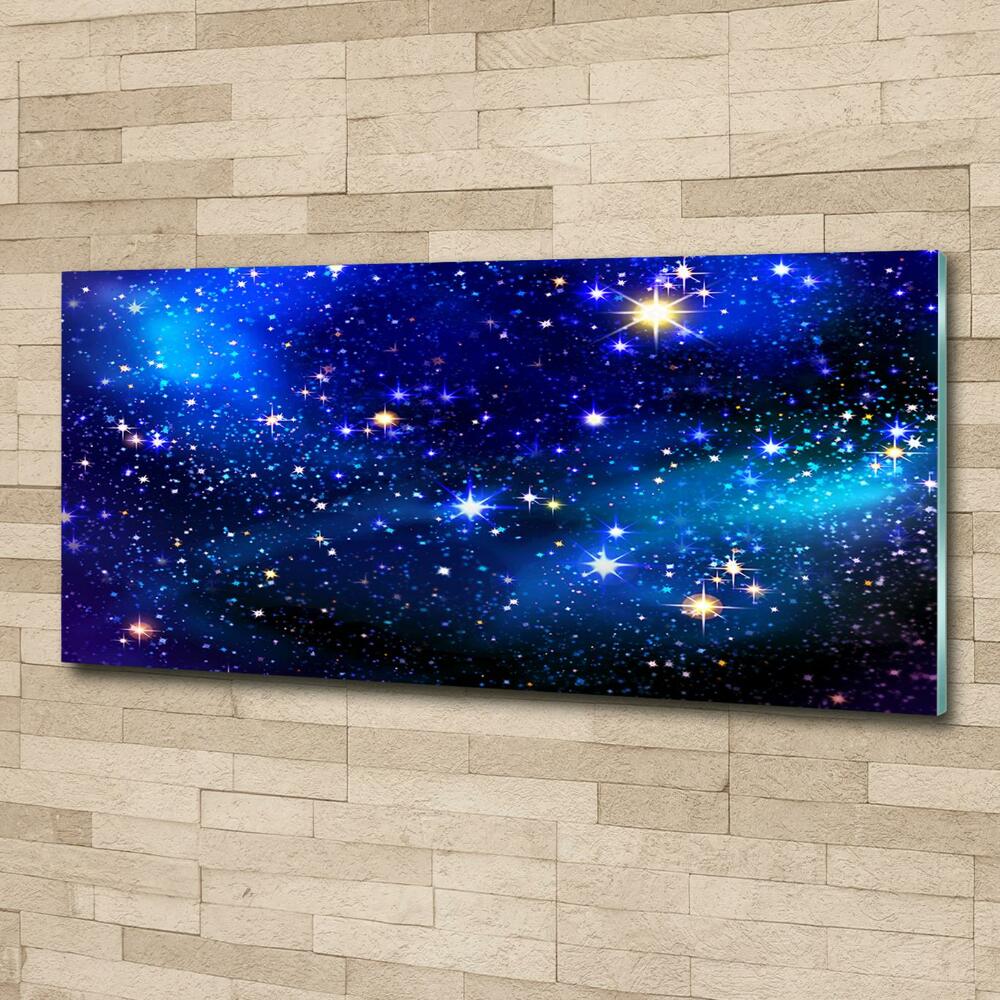 Glass art print Starry sky