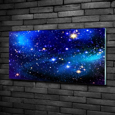 Glass art print Starry sky