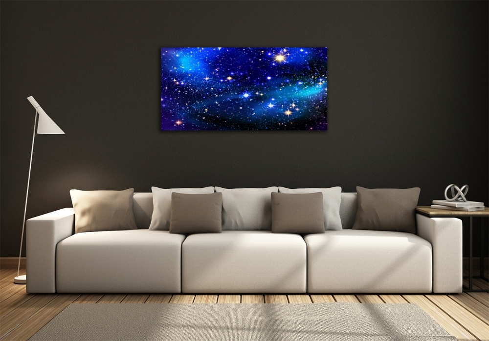 Glass art print Starry sky