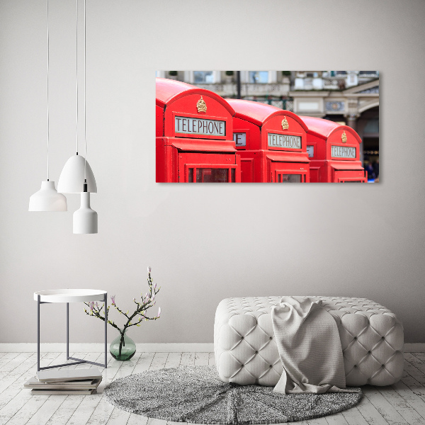 Wall art on glass Telephone booth