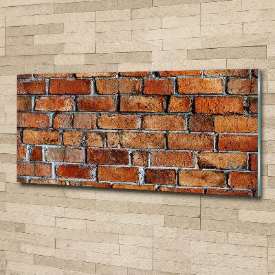 Wall art on glass Brick wall