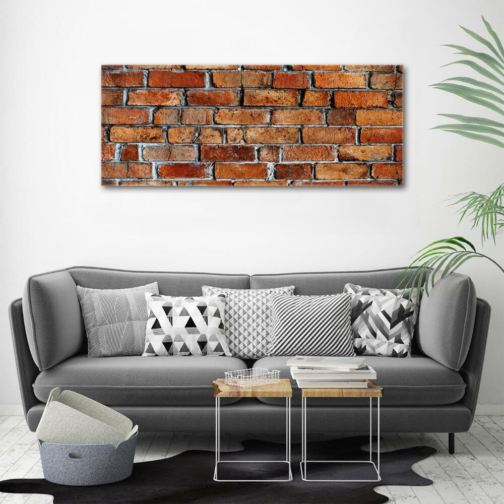 Wall art on glass Brick wall