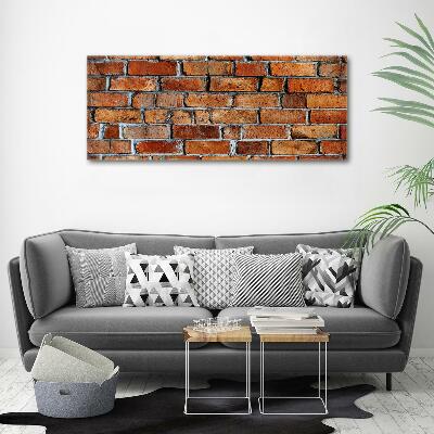 Wall art on glass Brick wall