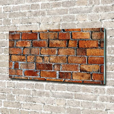 Wall art on glass Brick wall