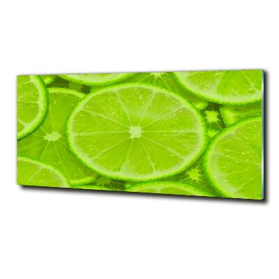 Glass art print Lime