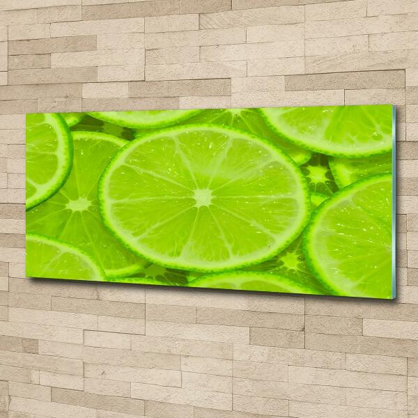 Glass art print Lime