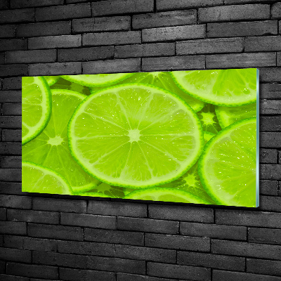 Glass art print Lime