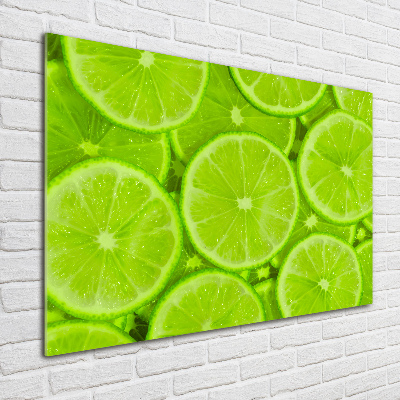 Glass art print Lime