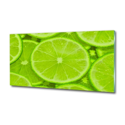 Glass art print Lime