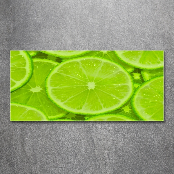 Glass art print Lime