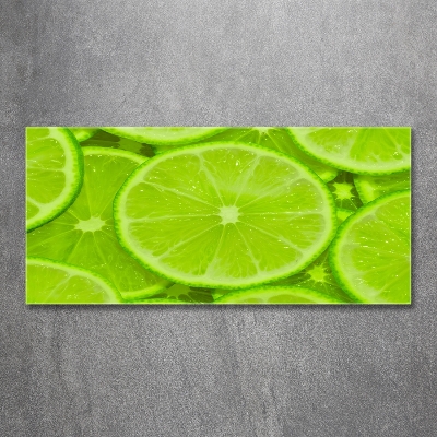 Glass art print Lime