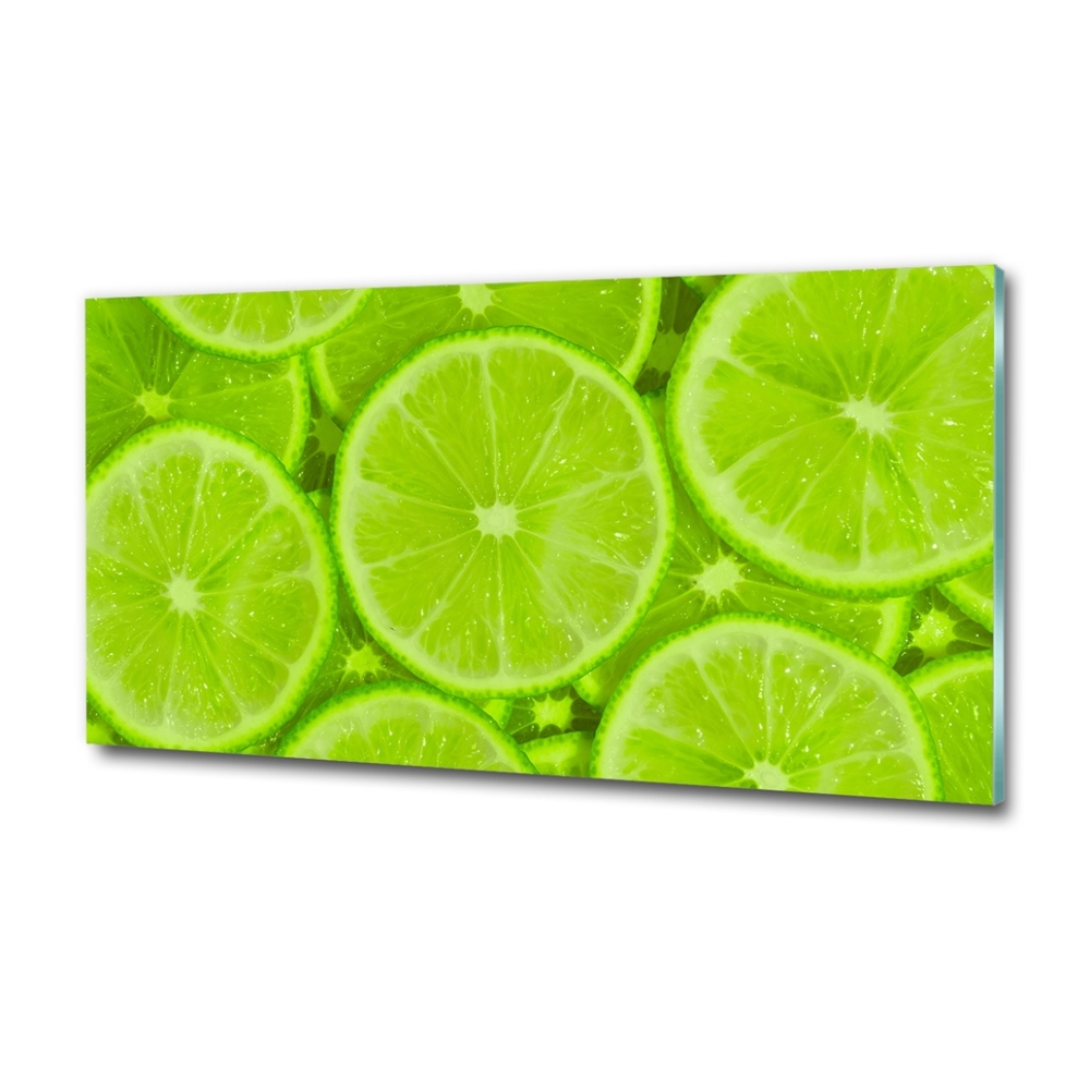 Glass art print Lime