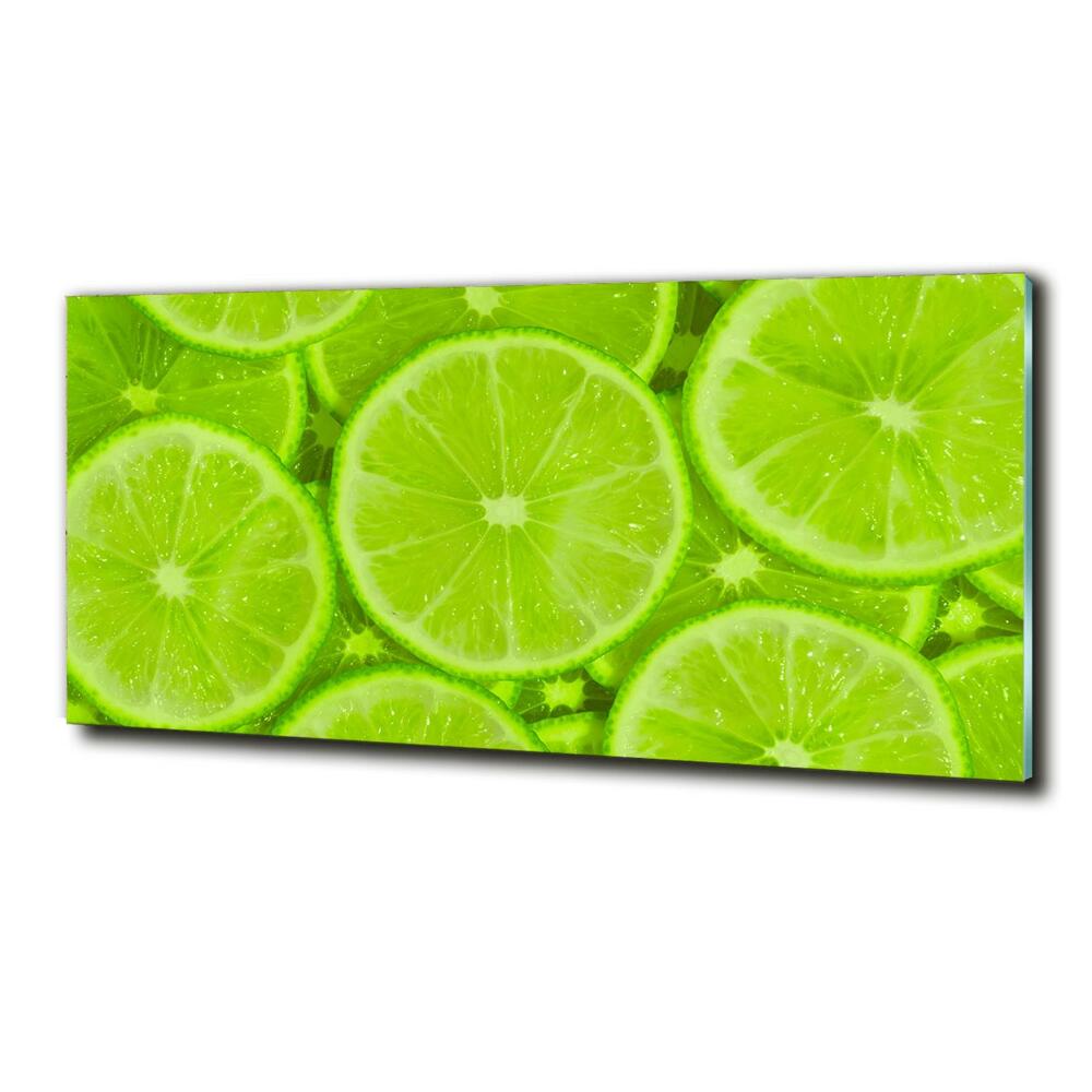 Glass art print Lime