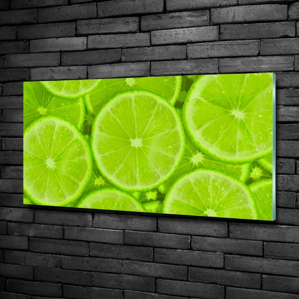 Glass art print Lime