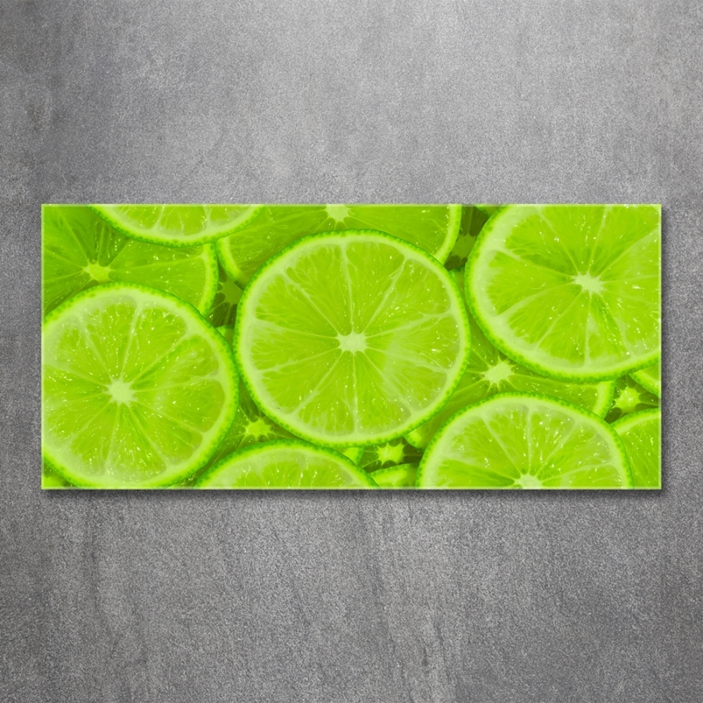 Glass art print Lime