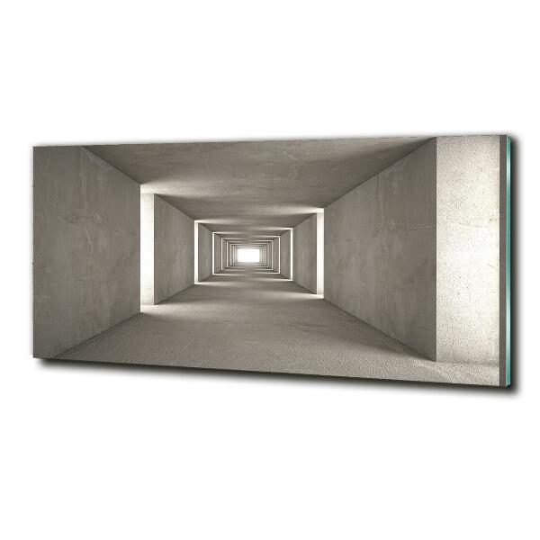 Glass picture wall art Concrete tunnel