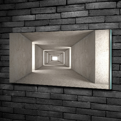 Glass picture wall art Concrete tunnel