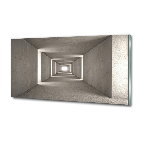 Glass picture wall art Concrete tunnel