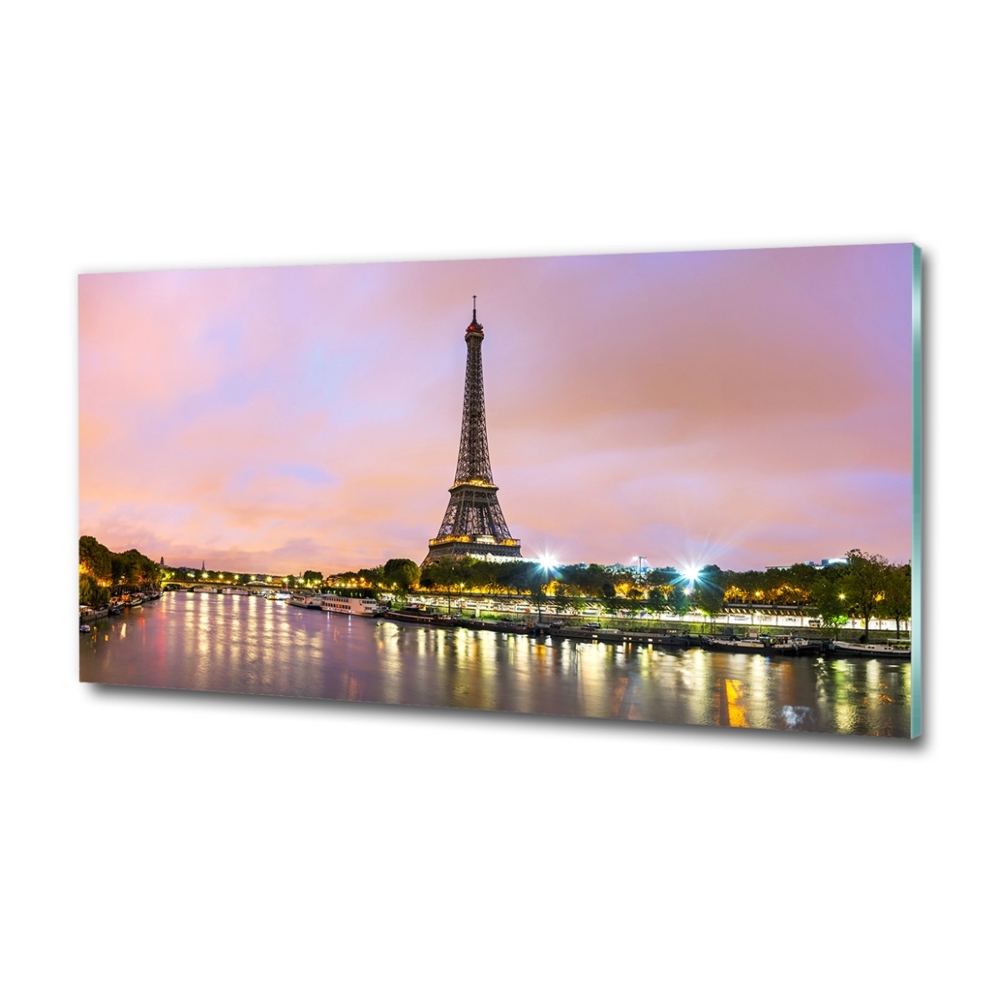 Glass art print Eiffel paris tower