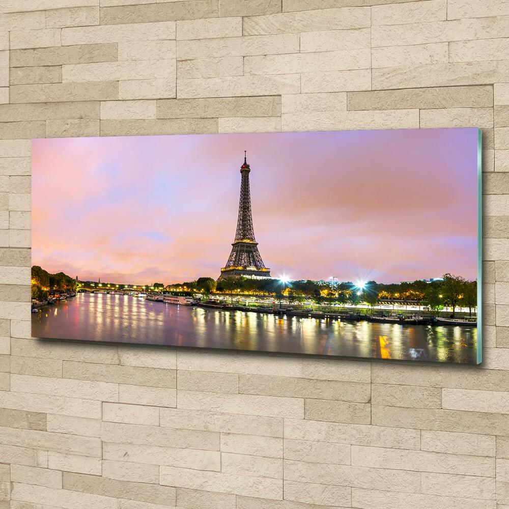 Glass art print Eiffel paris tower