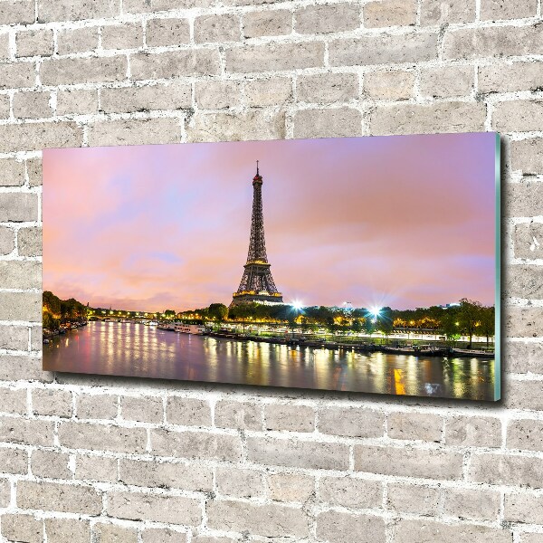 Glass art print Eiffel paris tower