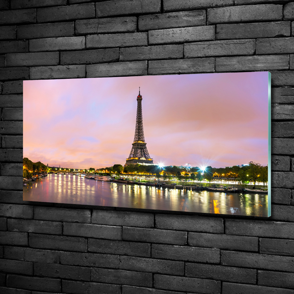 Glass art print Eiffel paris tower