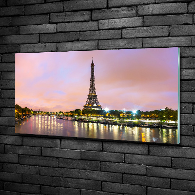 Glass art print Eiffel paris tower