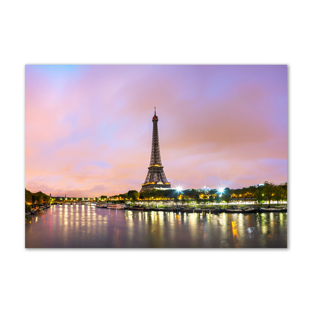 Glass art print Eiffel paris tower