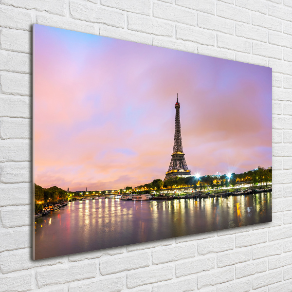 Glass art print Eiffel paris tower