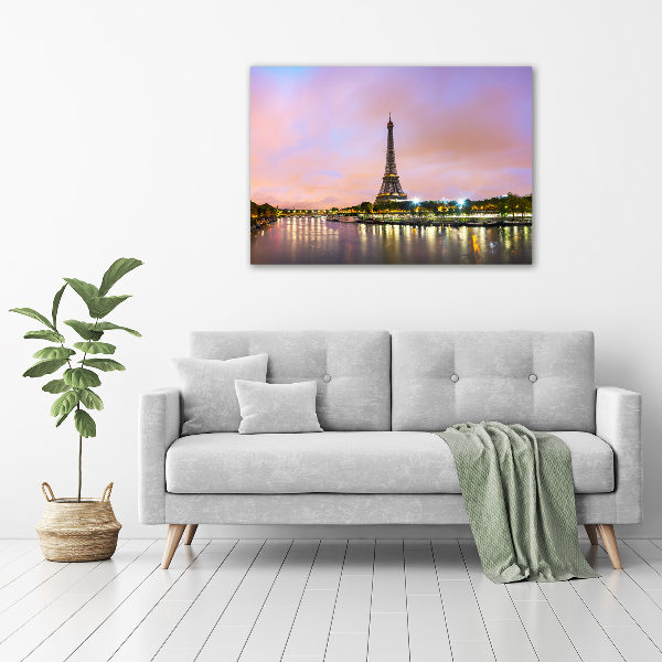 Glass art print Eiffel paris tower