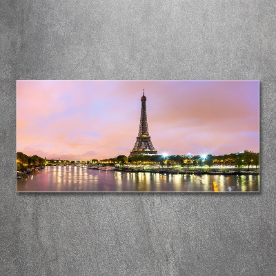 Glass art print Eiffel paris tower