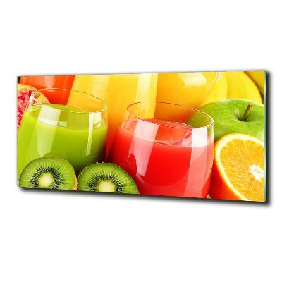 Glass wall art Fruit juices