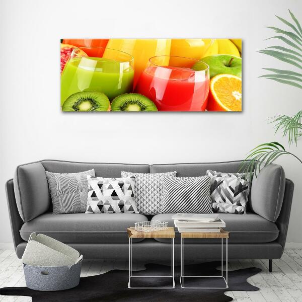 Glass wall art Fruit juices