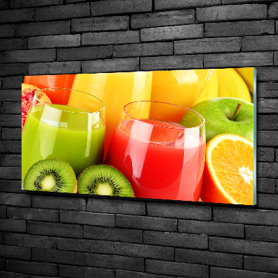 Glass wall art Fruit juices