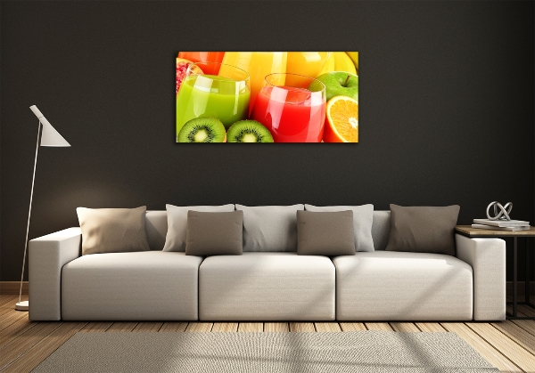 Glass wall art Fruit juices