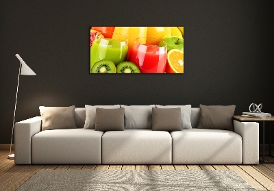 Glass wall art Fruit juices