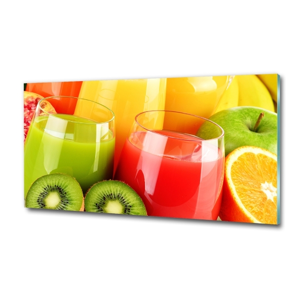 Glass wall art Fruit juices