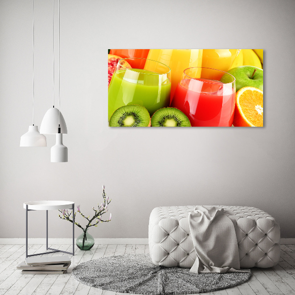 Glass wall art Fruit juices