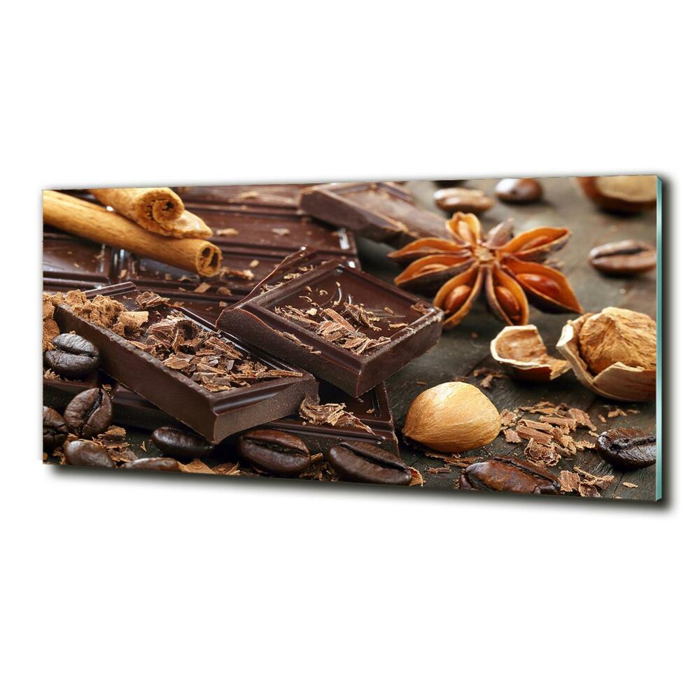 Glass wall art Chocolate