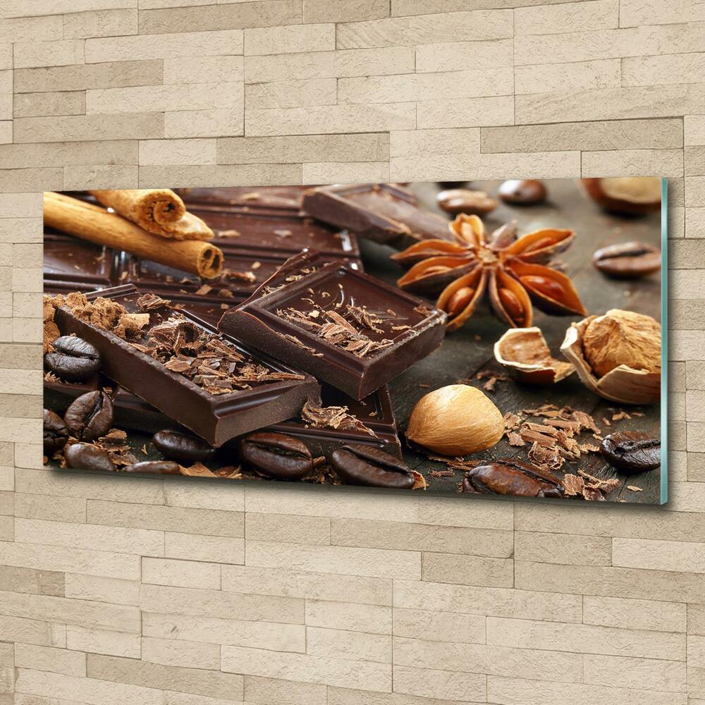 Glass wall art Chocolate