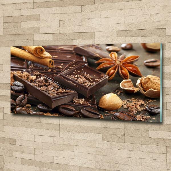 Glass wall art Chocolate