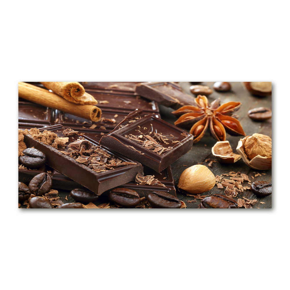 Glass wall art Chocolate