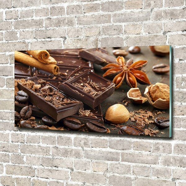 Glass wall art Chocolate